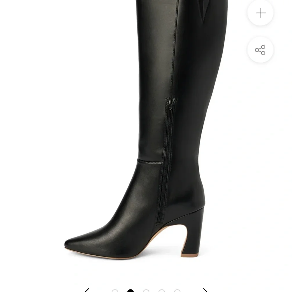 Coconuts by Matisse Black Heeled Knee-High Boots brand new size 6.5 - Picture 3 of 11